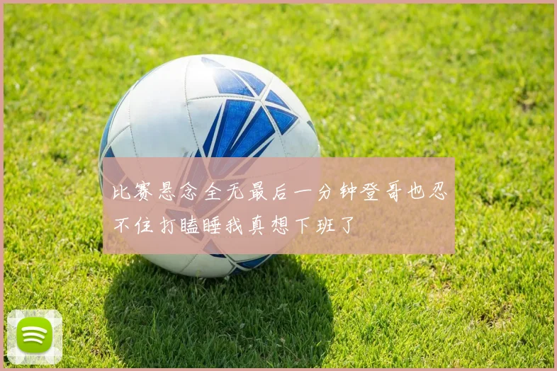 比赛悬念全无最后一分钟登哥也忍不住打瞌睡我真想下班了